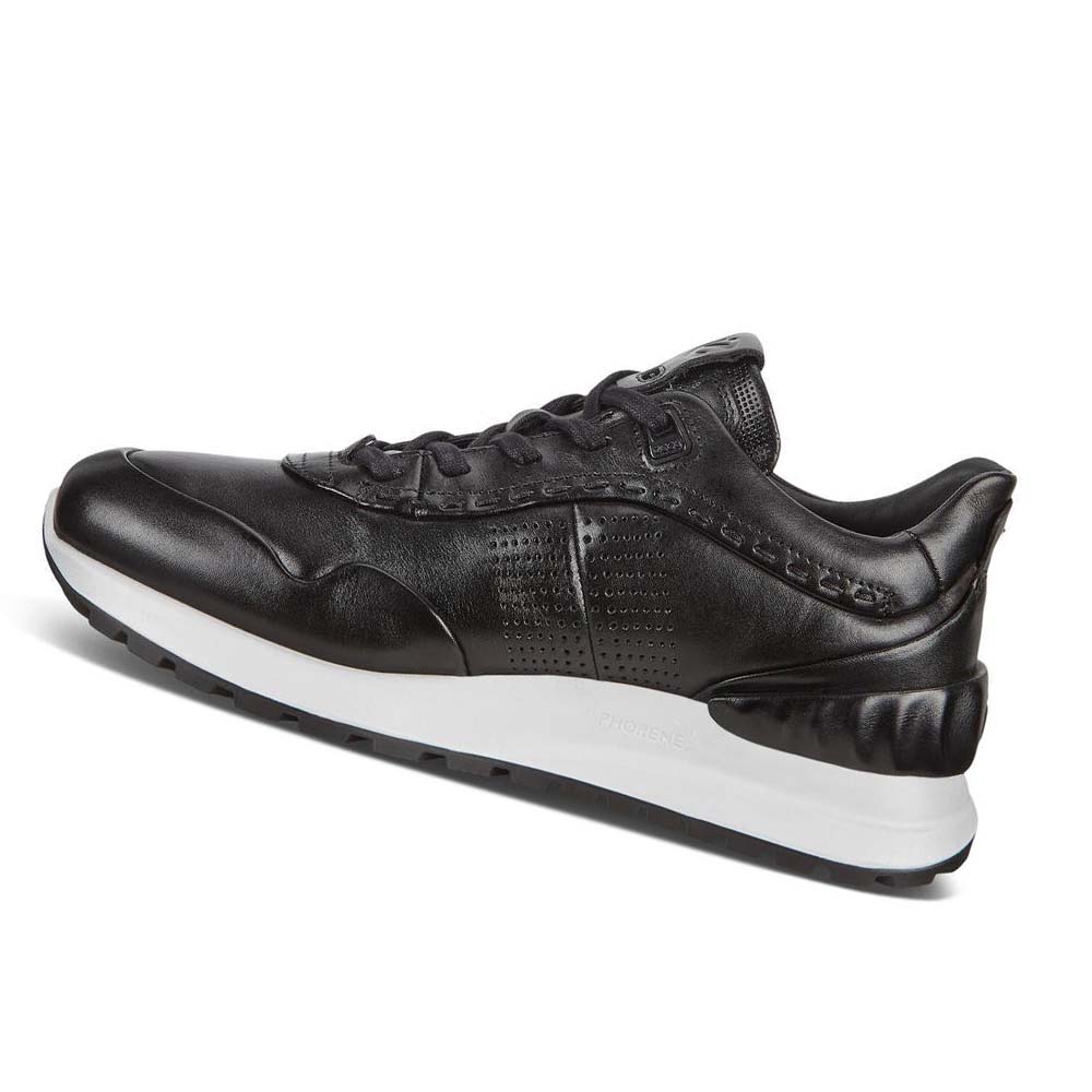 Ecco Astir Embossed Casual Skor Herr Svarta | SE 457BEX